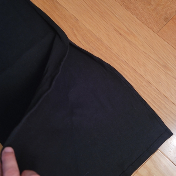 LIONESS DON'T BLAME ME MIDI DRESS Black Ribbed Cotton Spandex Cap Sleeve - Picture 4 of 6